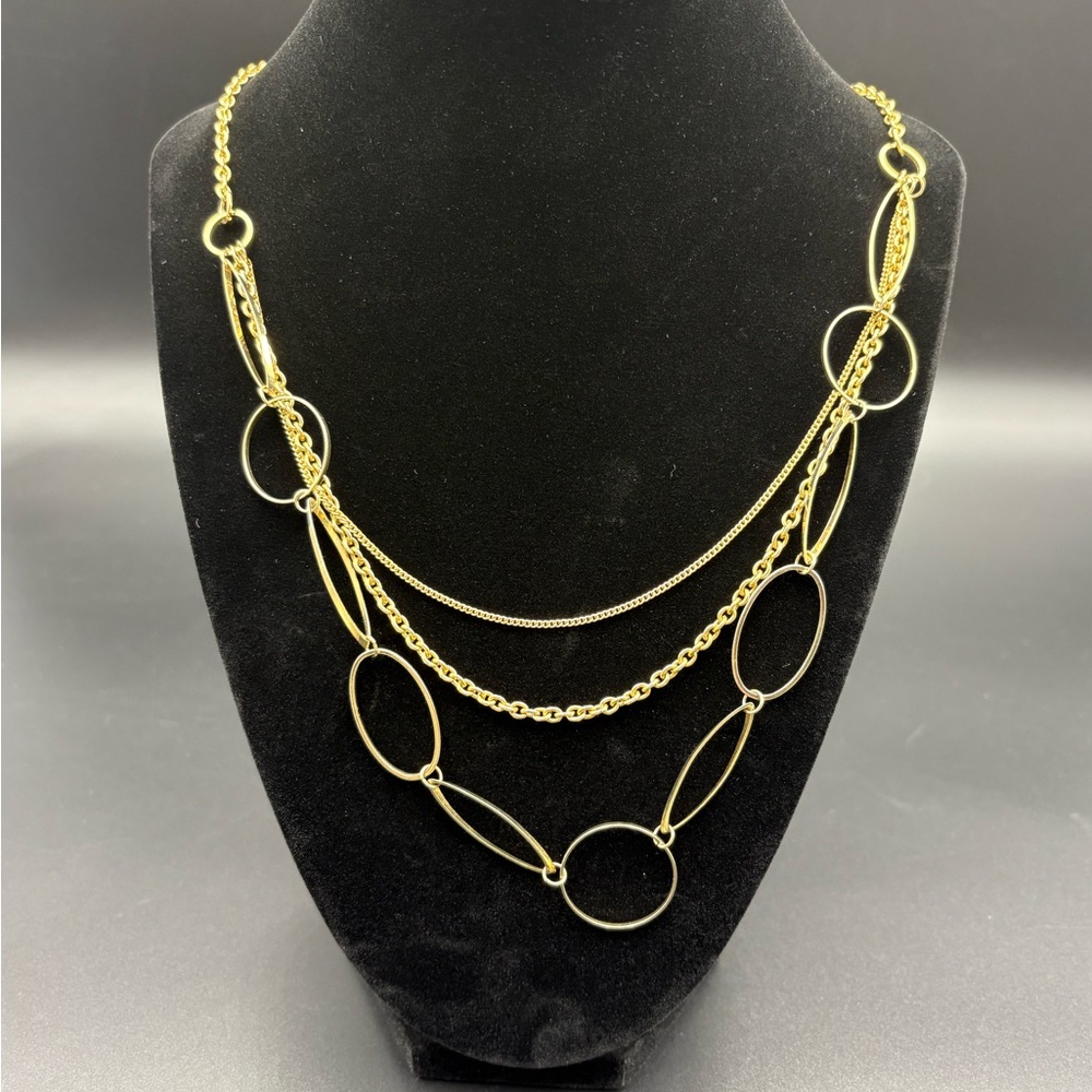2/$10 Layered Look Gold Chain Necklace
